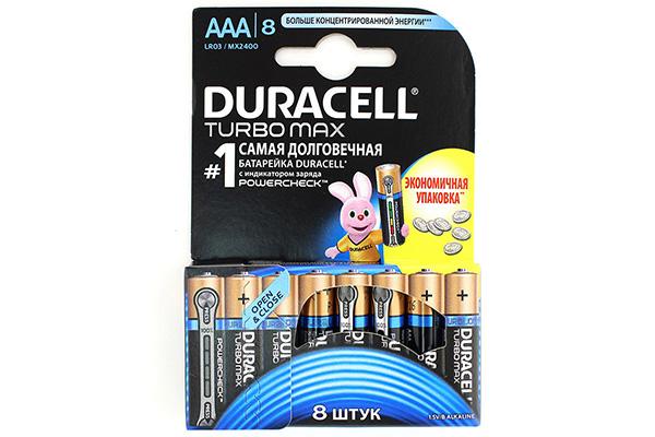 Duracell AAA Turbo MAX LR03-8BL, 8 kom.