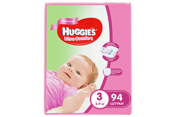 Huggies Ultra Comfort za djevojčice 3 (5-9 kg)